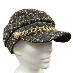 229. Breton Cap Gold Chain Black